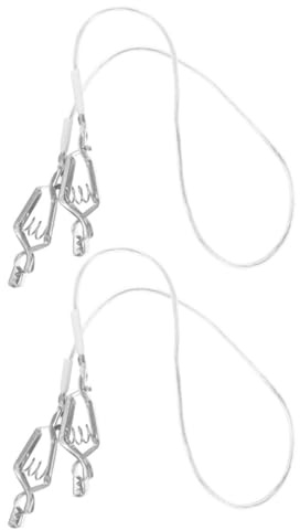 MAGICLULU Connecteurs De Ligne D'escrime en Acier Inoxydable 2 Pièces, Clips Conducteurs pour Fleuret Et Masque D'escrime, Équipement Sportif pour Entraînement Et Compétition