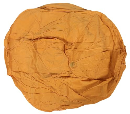 SEWACC Pouf Gonflable d'Extérieur Floqué Orange Fauteuil de Haricot sans Billes Canapé-Lit Portable pour Camping Plage et Jardin Tissu Imperméable Résistant Chaise Longue Gonflable