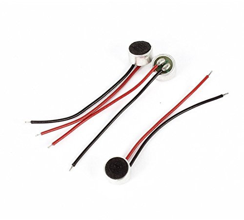 sourcing map 3PCS Roulement 6mm Diamètre 3,2 mm d'épaisseur 3,5 mm Long Fil Microphone électret