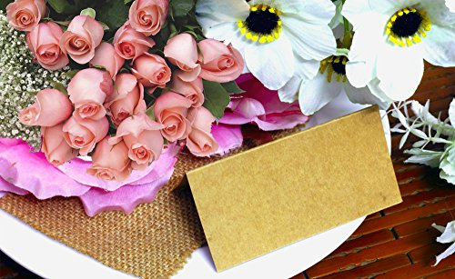 Papel de estraza tarjetas de lugar – Pack de 50