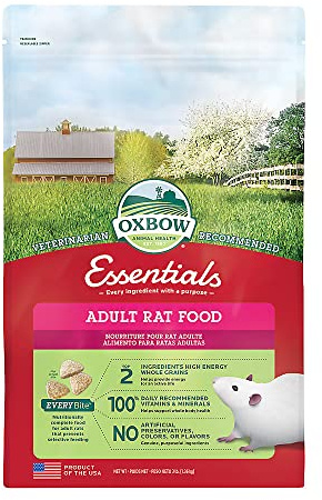 Oxbow Essentials - Adult Rat Food 6 Pound (2 x 3 Pound Bags)