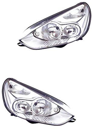 Halogen Scheinwerfer Set links & rechts Hauptscheinwerfer Frontscheinwerfer H7/H1 mit Elektromotor für Model Galaxy WA6 S-Max