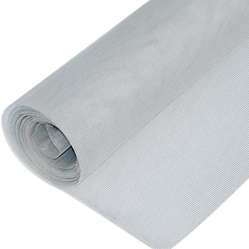 INTIRILIFE Fliegennetz aus Fiberglas Weiß Meterware Breite 80cm Maschenweite 1,2mm - UV beständig Fliegengitter Insektenschutz Gitter Fenster für Balkontür Wohnzimmer Terrassentür, DIY-Schneiden