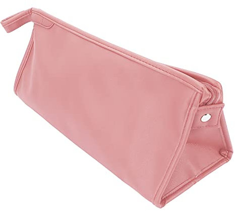 Hair Dryer Bag - Travel Hair Dryer Storage Bag PU Leather Waterproof Dustproof Carry Storage Bag with Hanging Hook Hair Dryer, Curling Iron, Straightener, Brush(Pink)