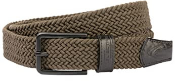 camel active Herren 402100/8b10 Ribbon Belt, Olive Brown, M