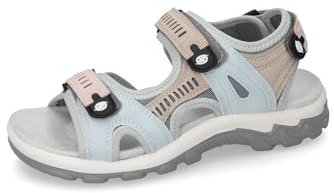 Dockers by Gerli Damen Klassische Sandalen, Frauen Sandalen,Aquaschuhe,Klettverschluss,Sommerschuhe,Freizeitschuhe,beige/Multi,40 EU