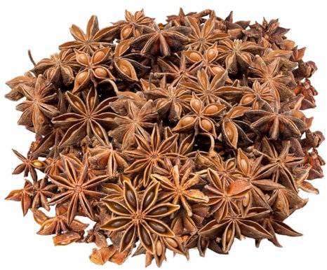 OMIGA 250g Star Anise Christmas Wreath Making Supplies Star Anise for Christmas Party Tree Craft Florist Decoration (About 150 Pieces)