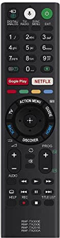 RMF-TX200E Télécommande Vocale Remplacée Convient pour Sony Bravia KD-55XD8599 KD-49XE8077 KD-49XD8305 KD49XD8305 TV,Substitute for RMF-TX201E RMF-TX300E,avec Fonction vocale