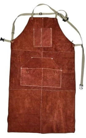 LSNNMU Tablier De Travail Tablier de soudage en Cuir Robuste, Tablier de Travail for la Cuisine, Le Jardinage, Le Chef, l'atelier