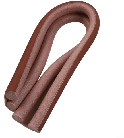 Floweringbeter Soft And Useful Waterproof Seal Strip Draught Excluder Stopper Door Bottom Guard Double, For Long Years To Come(brown)