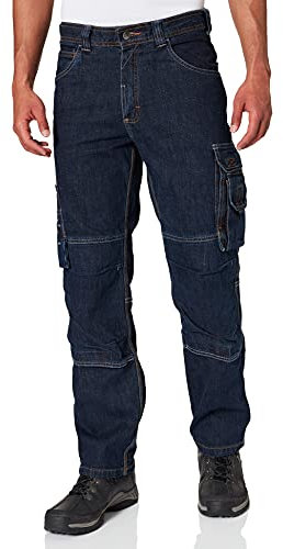 DASSY® Knoxville Stretch-Arbeitsjeans mit Kniepolstertaschen - Größe 50 - JEANSBLAU