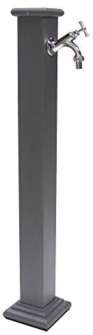 Fonderia Bongiovanni | Fontaine à Colonne Modèle Sidney pour Maison et Jardin avec Système et Robinet en Laiton Chromé | Extérieur