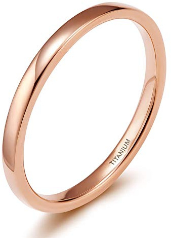 Zakk Bague de fiançailles pour homme et femme en titane bleu fin poli Alliances de Fiançailles Mariage 2mm 4mm