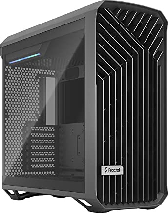 Fractal Design Torrent PC Gaming Gehäuse - Optimales Luftstrom ATX Mid-Tower - Zwei 180mm PWM Lüfter - DREI 140mm Lüfter - Tempered Glass - USB Type-C