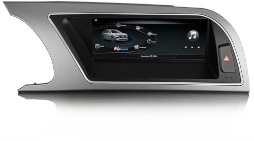 Erisin 8.8 8-Core 4GB+64GB Android 14 Radio de Coche Estéreo Navegación GPS de Automóvil para Audi A5/S5/RS5 (2009-2016) Soporte Bluetooth 5.1 IPS Pantalla táctil CarPlay Android Auto WiFi USB Canbus
