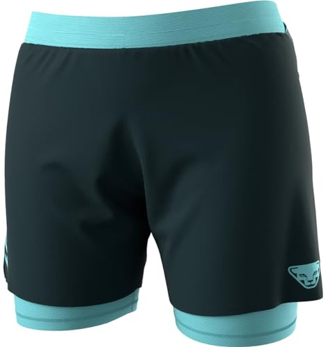 Dynafit W Alpine Pro 2in1 Shorts Blau - Komfortable elastische Damen 2-in-1 Laufshorts, Größe S - Farbe Blueberry - Mari