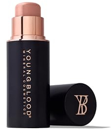 Youngblood - Rubor en crema en barra Vivid Luxe para mujer, 0.32 onzas