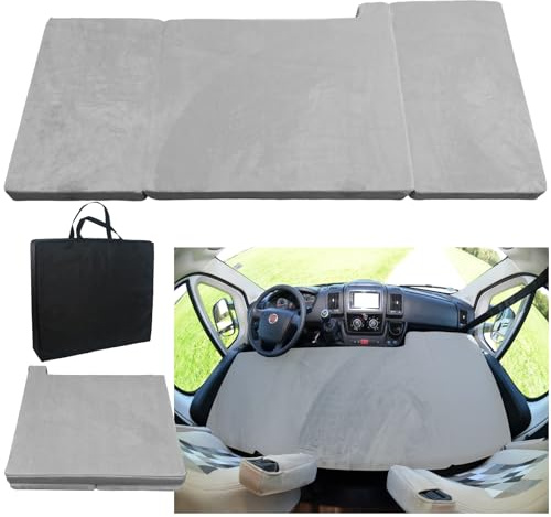 xxjolavv Materasso pieghevole portatile ispessito compatibile con Fiat Ducato, Citroen Jumper, Peugeot Boxer Camper (2002 – 2023) Lettino per bambini, per cabina, camper, accessori 160 x 74 x 8 cm