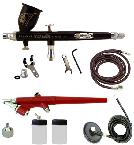 Paasche Double Airbrush Package with TGX & EZ Models