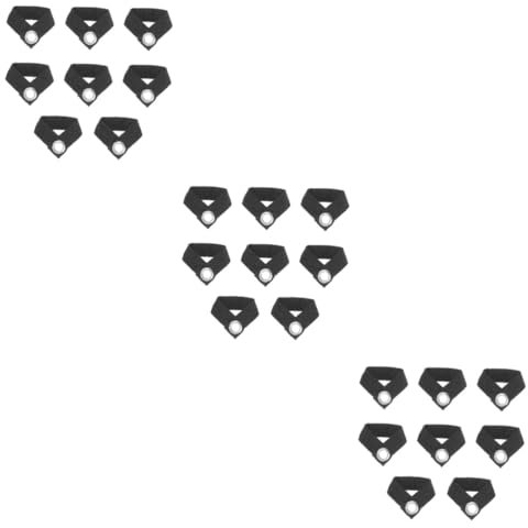 TOYANDONA 3 Series Accesorios para Acampar Pabellón Cámping Arreglar Hebilla De Fijación De Carpa Hebilla del Poste De La Tienda Hebilla De Fijación del Toldo Tela Gris 8 Piezas X 3