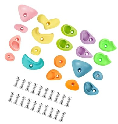 Rock Climbing Holds Wall Holds Grip Rocks Climbing With Hardware Set Fun Play Set Anti Slip Climbing