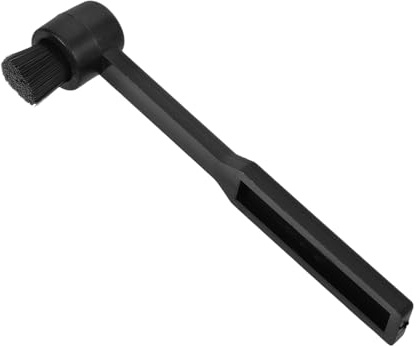 NUOBESTY Spazzola Per Pulizia Del Vinile Antistatica Setole Morbide Di Alta Qualità, Strumento Per Dischi Senza Graffi, Per Appassionati Di Musica e Collezionisti Di Vinili, Colore Nero