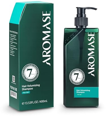 AROMASE Anti-rynkschampo mot håravfall – effektivt mot håravfall, stärker hårrötterna och stimulerar hårväxten – 400 ml