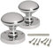 HANDLESTORE Designer Round Mortice Door Knob - Sprung - 3 Colours (Polished Chrome Set)