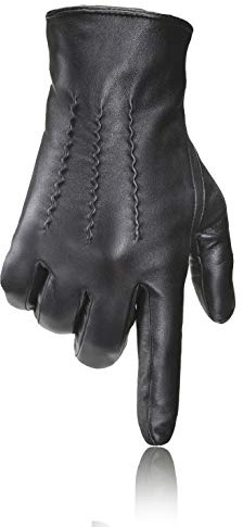 PEARLWOOD Herren Touchscreen Handschuhe GATES I aus Schafleder I Schwarz Größe M