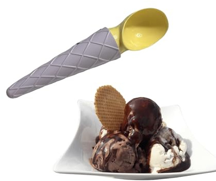 Paletta Gelato Cucchiaio gelato in plastica alimentare (Lilla)