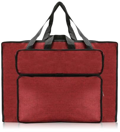 UieaMsio Bolsa de transporte para tablero de dibujo, organizador de bloc de dibujo, impermeable, bolsa de transporte portátil, con correa para el hombro, bolsa de transporte para artistas de bocetos,