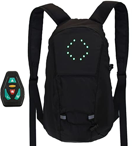 Ryggsäck för LED-blinkers, Napthat reflekterande ryggsäck för | fjärrkontroll, blinkers ryggsäck med LED-säkerhetsljus för cyklister, cykel blinkers ryggsäck, elektrisk cykel