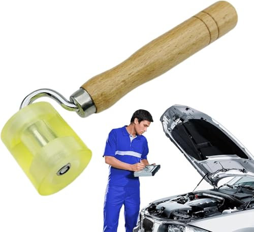 Rodillo de papel pintado, práctico rodillo laminado, agarre cómodo, herramienta de rodillo de costura manual para procesar bordes (1 unidad)