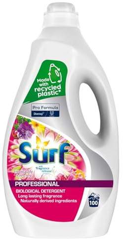 Tropical Lily & Ylang Ylang 5L - 100 Wash | Professional Concentrated Liquid Biological Detergent | Fresh & Clean Washing | Long Lasting Fragrance