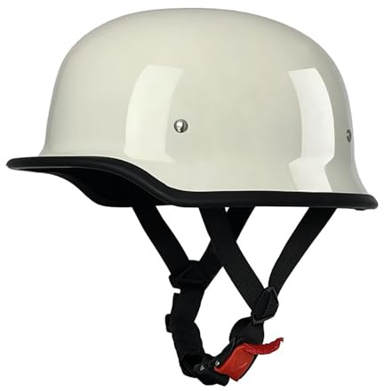 Casques Demi-Jet Rétro Pour Moto, Casques Jet Pour Moto, Casques Demi-Coque Homologués ECE Pour Hommes Et Femmes, Casques Demi-Jet Rétro Pour Moto D,XXL=61-62CM