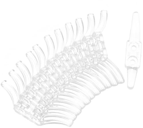 Toyvian 12 Piezas Ganchos Transparentes para Cuerdas de Persianas Soportes Seguros para Estores de Ventana Accesorios Prácticos sin Taladro para Sujeción de Cortinas y Visillos