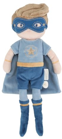 Little Dutch Muñeca de Tela Suave – Muñeca Diferentes Diseños – para niñas a Partir de 12 Meses – para Abrazar y Acompañar (Superhéroe Jim)