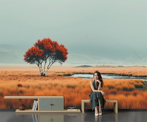 Papel Tapiz Mural Abedules En Los Campos Papier Peint Fotografía Paisajes Naturales Mural Estéreo Fondo De Tv Papeles De Pared Decoración Del Hogar Papel Tapiz 3D 150 X 105 Cm