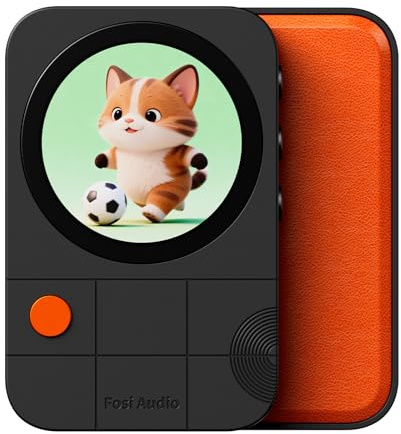 Fosi Audio MD3 DAC Audio USB Portatile, DAC Amplificatore Cuffie con Display Magnetico 1,28, Amplificatore per Cuffie ES9039Q2M, 3,5/4,4mm, PCM 32bit/384kHz DSD256 per Smartphone PC Tablet, Nero