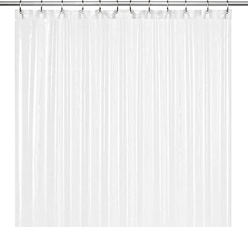 LiBa Mattierter Duschvorhang, PEVA, 8 g, wasserdicht, für Nassraum, Badezimmer, strapazierfähig, schimmelresistent, waschbar und leicht zu trocknen, 183 x 183 cm