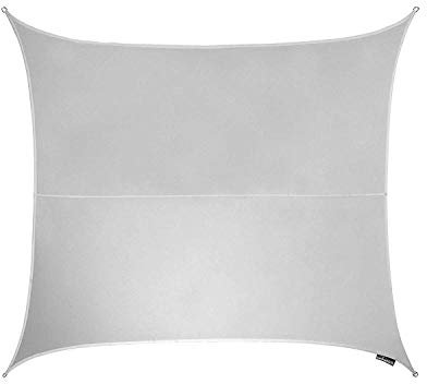 Kookaburra Waterproof Garden Sun Shade Sail Canopy in Silver 98% UV Block (2m Square)