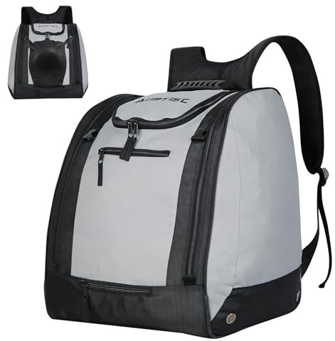 AUMTISC Mochila Acolchada para Botas de esquí y Casco para Viajes aéreos, Equipo de esquí, Gafas, Guantes, esquís y Snowboard