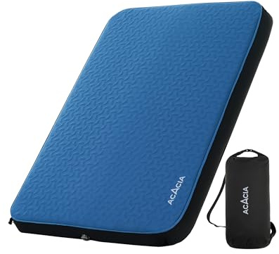 Acacia 4.3 Thick Self Inflating Sleeping Pad with Foam | Innovative Y-Shaped Telescopic Structure | Ultraportable Camping Mattress | Outdoor Compact Air Mat for Tent Car | Full