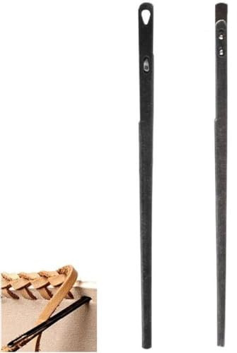 2 Pezzi in Pelle Ago Cucito a Doppio Foro a Doppio Foro Ad Ago a Maglietta per Lacciatura del Cucito Kit di Cucitura Fai Te Accessori Artigianali Fai - -Te