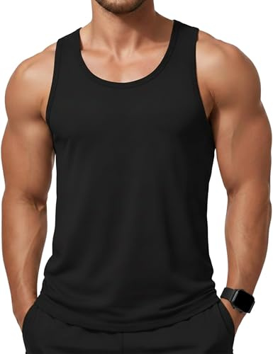 KEFITEVD Débardeur en coton pour homme - Sans manches - Pour le sport, le fitness, la gym, l'été, l'extérieur