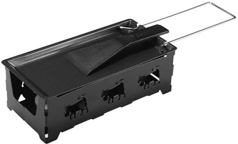 Prácticas sartenes para raclette de queso para barbacoas. Fundidor de queso estable para convertir hamburguesas en hamburguesas a la parrilla en hamburguesas con queso