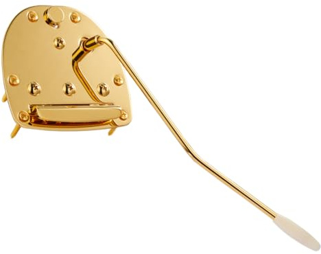KAISH Elgitarr Tremolo Montering Tremolo Bridge Vibrato Tailpiece med Tremolo-arm för Jaguar/Jazzmaster med låsknapp guld