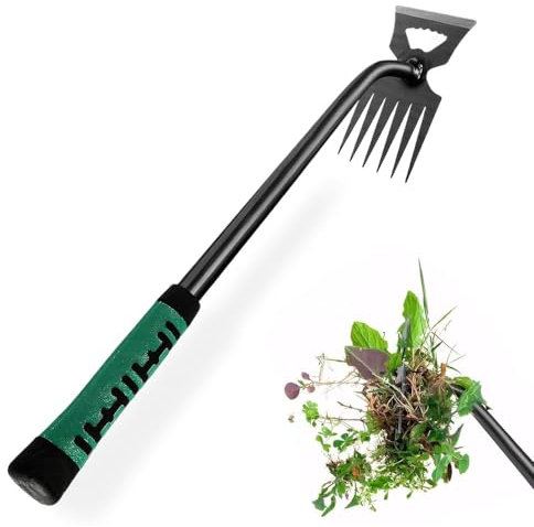 Weeding Tools for Garden,Portable Gardening Hand Weeder Tools, Weed Remover Tool with Silicone Handle, for Vegetable Gardening Backyard Farm Wedding