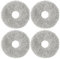KiimSin Lot de 4 chiffons de rechange en microfibre pour robot iRobot Roomba Plus 405 Combo +, Plus 505 Combo + robot aspirateur