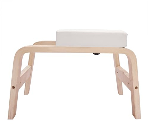White Modern Yoga Headstand Stool Yoga Headstand Bench Yoga Invert Chair 200kg,H-Shaped Base,Bear a Weight of 440.92 lbs,Multi-functional,Seat Cushion,for Beginners,Experienced Yoga Practitioners,Gymn